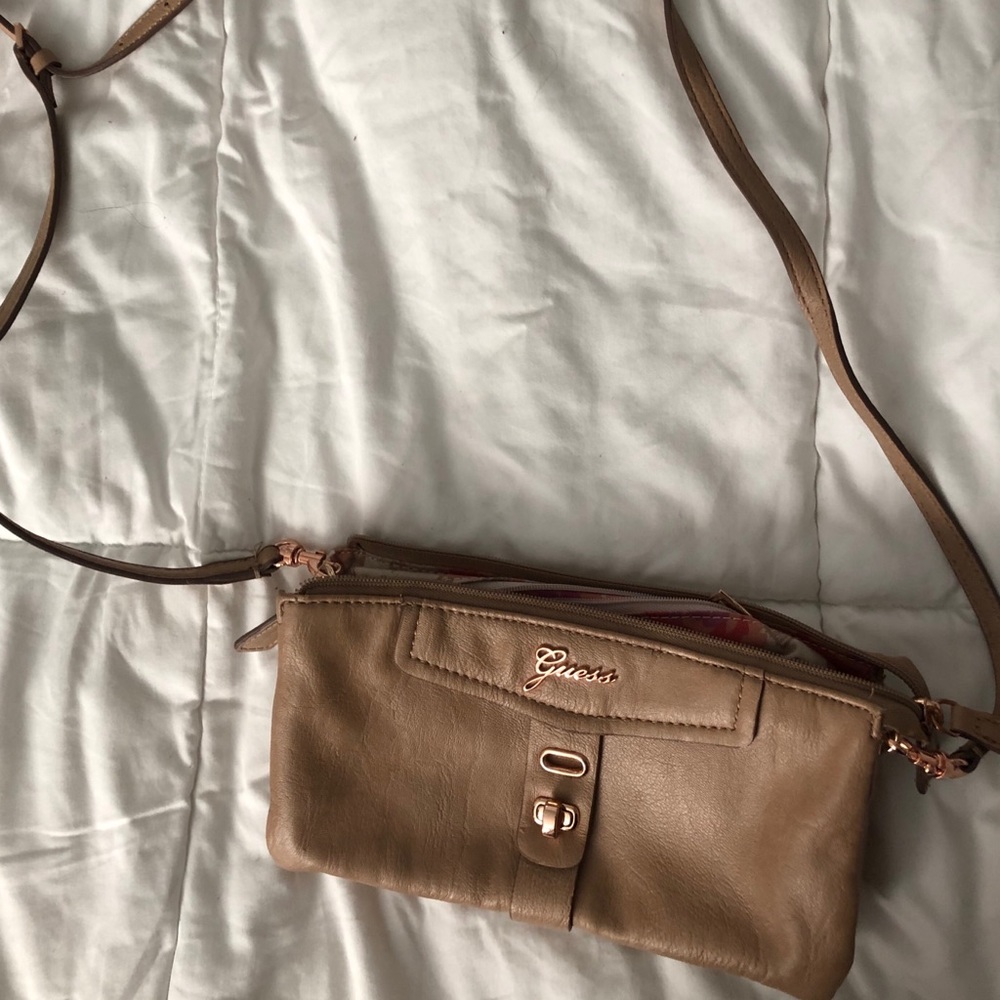 Guess brand tan crossbody